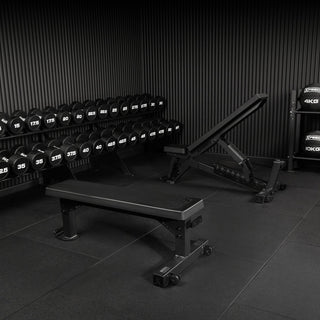 Xpeed Alpha Flat and Incline Bench inside a commercial gym