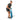 Man using a blue Xpeed fabric resistance band on a white background