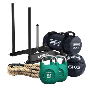 A hyrox training equipment bundle for the men category