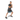 Man exercising with a resistance band on a white background