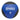 A blue and black medicine ball with a textured surface, featuring the brand name 'XPEED' and weight '9 KG' printed in white on the front, set against a plain white background.