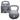 A 12 kg soft kettlebell in dark gray shown in front of its matching gray retail box on a plain white background.