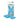 Blue wristbands with Xpeed packaging on a white background
