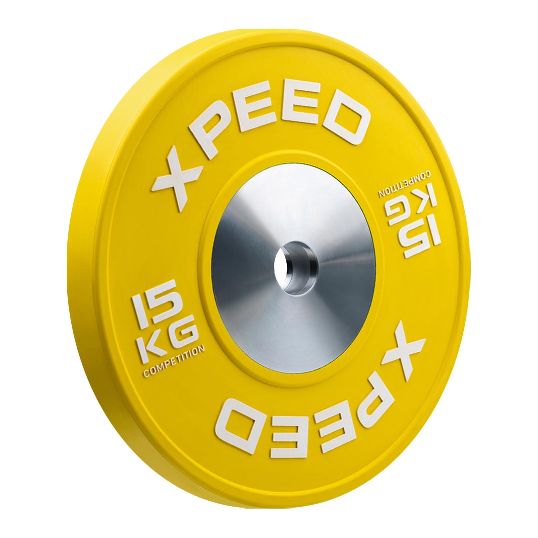 Practice form comps with a competition Bumper plate 